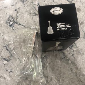 *4 for $25* Leonard Silver Plated Crystal Bell (Vintage/ Never Opened)